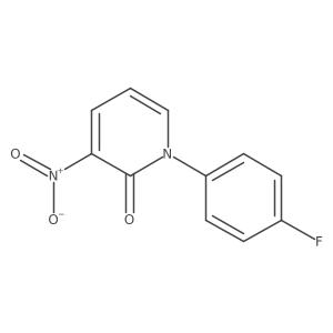 1-(4-fluorophenyl)-3-nitropyridin-2(1H)-one Structure
