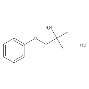 2-Methyl-1-phenoxypropan-2-aminehydrochloride Structure