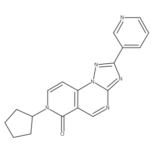 7-cyclopentyl-2-pyridin-3-ylpyrido[3,4-e][1,2,4]triazolo[1,5-a]pyrimidin-6(7H)-one Structure