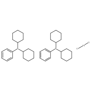 Dichlorobis(dicyclohexylphenylphosphine)palladium(II) Structure