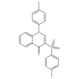 3-(4-Methylbenzenesulfonyl)-1-(4-methylphenyl)-1,4-dihydrocinnolin-4-one Structure