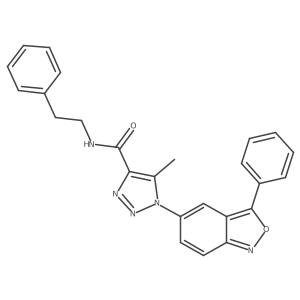 5-methyl-1-(3-phenyl-2,1-benzoxazol-5-yl)-N-(2-phenylethyl)-1H-1,2,3-triazole-4-carboxamide Structure