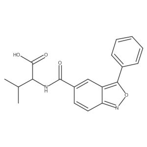 N-[(3-Phenyl-2,1-benzisoxazol-5-yl)carbonyl]-L-valine Structure