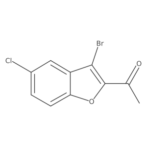 1-(3-Bromo-5-chloro-2-benzofuranyl)ethanone Structure