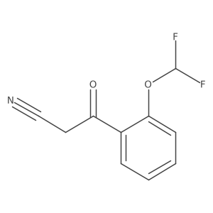 3-[2-(Difluoromethoxy)phenyl]-3-oxopropanenitrile Structure