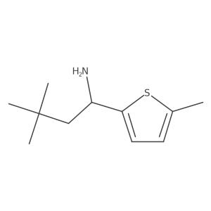 3,3-Dimethyl-1-(5-methylthiophen-2-yl)butan-1-amine Structure