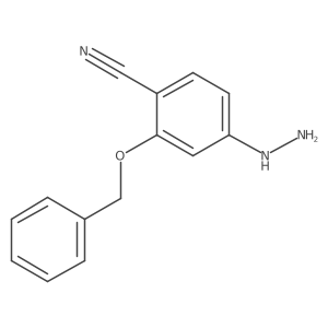 2-(Benzyloxy)-4-hydrazinylbenzonitrile结构式