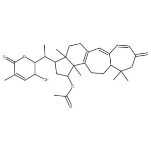 [(9R,13R,14R,16R,17R)-16-[(1S)-1-[(2R,3S)-3-hydroxy-5-methyl-6-oxo-2,3-dihydropyran-2-yl]ethyl]-8,8,13,17-tetramethyl-6-oxo-7-oxatetracyclo[10.7.0.03,9.013,17]nonadeca-1(12),2,4-trien-14-yl] acetate结构式