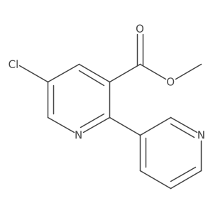 Methyl 5-chloro-2-(pyridin-3-yl)nicotinate Structure