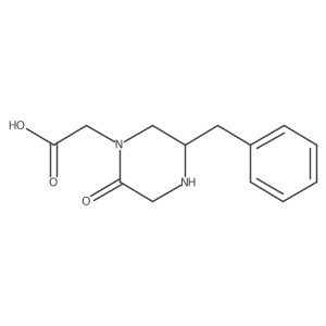 (5-Benzyl-2-oxo-piperazin-1-YL)-acetic acid结构式