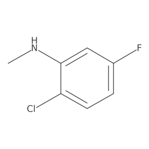 2-Chloro-5-fluoro-N-methylaniline结构式