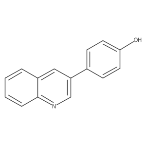 4-Quinolin-3-ylphenol结构式