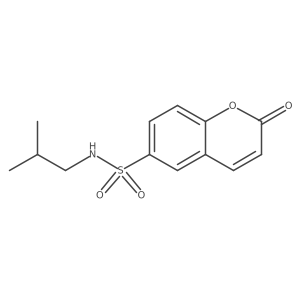 N-(2-methylpropyl)-2-oxo-2H-chromene-6-sulfonamide结构式