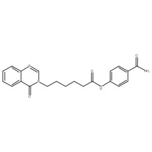 4-{[6-(4-oxoquinazolin-3(4H)-yl)hexanoyl]amino}benzamide Structure