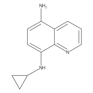 8-N-cyclopropylquinoline-5,8-diamine结构式