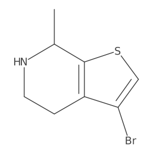 3-Bromo-7-methyl-4,5,6,7-tetrahydrothieno[2,3-c]pyridine结构式