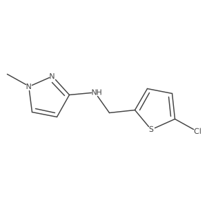 n-((5-Chlorothiophen-2-yl)methyl)-1-methyl-1h-pyrazol-3-amine结构式