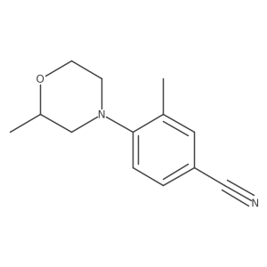 3-Methyl-4-(2-methylmorpholin-4-yl)benzonitrile结构式