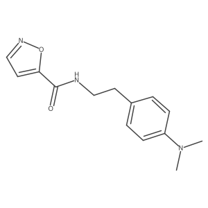 N-{2-[4-(dimethylamino)phenyl]ethyl}-1,2-oxazole-5-carboxamide结构式