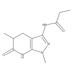 N-(1,5-dimethyl-6-oxo-4,5,6,7-tetrahydro-1H-pyrazolo[3,4-b]pyridin-3-yl)propionamide Structure