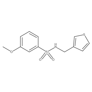 3-methoxy-N-(thiophen-3-ylmethyl)benzenesulfonamide Structure