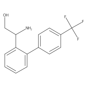 (2R)-2-amino-2-{2-[4-(trifluoromethyl)phenyl]phenyl}ethan-1-ol结构式