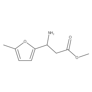 methyl (3R)-3-amino-3-(5-methylfuran-2-yl)propanoate结构式