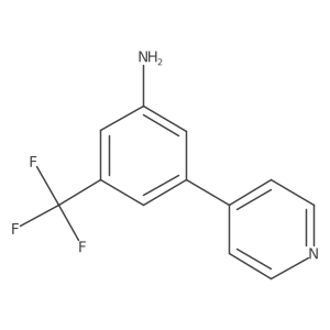 3-(Pyridin-4-yl)-5-(trifluoromethyl)benzenamine Structure