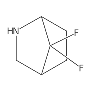 7,7-Difluoro-2-azabicyclo[2.2.1]heptane结构式