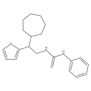 N-[2-(2-Furanyl)-2-(hexahydro-1H-azepin-1-yl)ethyl]-Na(2)-phenylurea Structure
