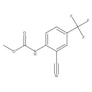 methyl N-[2-cyano-4-(trifluoromethyl)phenyl]carbamate结构式