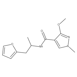 N-[1-(furan-2-yl)propan-2-yl]-3-methoxy-1-methyl-1H-pyrazole-4-carboxamide Structure