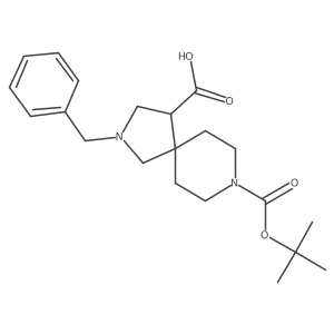 2-Benzyl-8-(tert-butoxycarbonyl)-2,8-diazaspiro[4.5]decane-4-carboxylic acid Structure