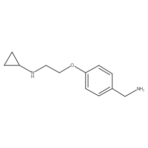 4-[2-(Cyclopropylamino)ethoxy]benzenemethanamine结构式