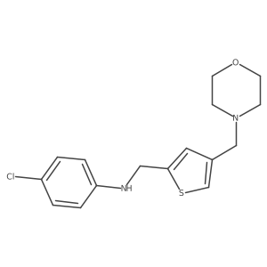(4-Chlorophenyl){[4-(morpholin-4-ylmethyl)-2-thienyl]methyl}amine Structure
