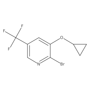 2-Bromo-3-cyclopropoxy-5-(trifluoromethyl)pyridine Structure