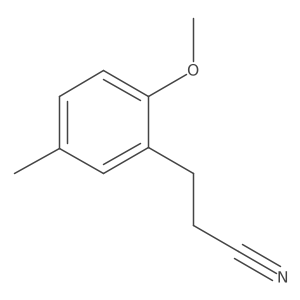 3-(2-Methoxy-5-methylphenyl)propanenitrile Structure