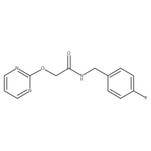 N-(4-fluorobenzyl)-2-(pyrimidin-2-yloxy)acetamide Structure