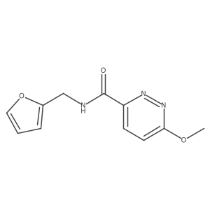 N-(furan-2-ylmethyl)-6-methoxypyridazine-3-carboxamide Structure