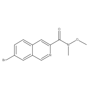 7-Bromo-N-methoxy-N-methylisoquinoline-3-carboxamide Structure