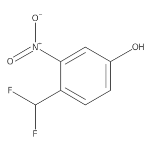 4-(Difluoromethyl)-3-nitrophenol结构式