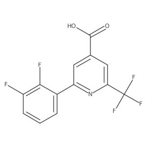2-(2,3-Difluorophenyl)-6-(trifluoromethyl)isonicotinic acid Structure