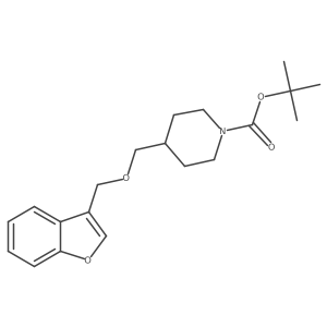 Tert-butyl 4-((benzofuran-3-ylmethoxy)methyl)piperidine-1-carboxylate Structure