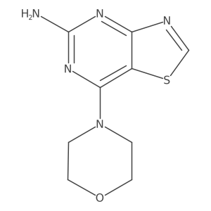 7-Morpholinothiazolo[4,5-d]pyrimidin-5-amine结构式