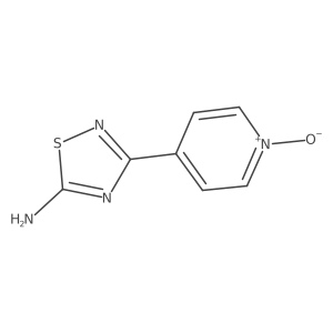 4-(5-Amino-1,2,4-thiadiazol-3-yl)pyridine1-oxide结构式