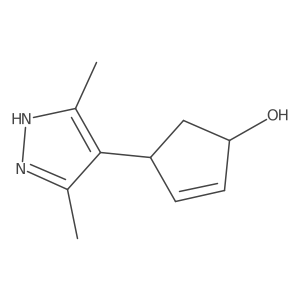 (1S,4R)-4-(3,5-dimethyl-1H-pyrazol-4-yl)cyclopent-2-enol Structure