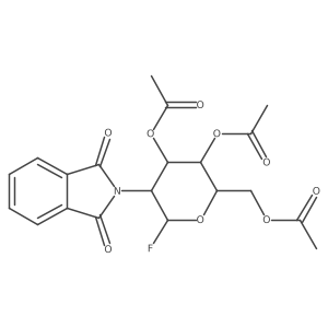 3,4,6-Tri-o-acetyl-2-deoxy-2-phthalimido-b-d-glucopyranosyl fluoride结构式