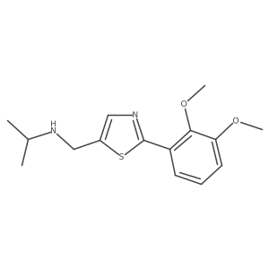 N-((2-(2,3-dimethoxyphenyl)thiazol-5-yl)methyl)propan-2-amine结构式