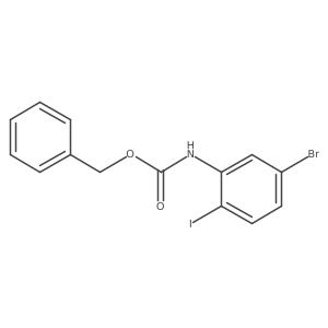 benzyl N-(5-bromo-2-iodophenyl)carbamate结构式