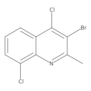 3-Bromo-4,8-dichloro-2-methylquinoline Structure